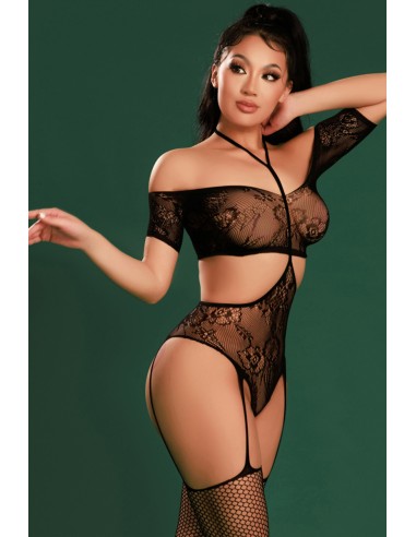 Combinaison sexy noire - J Lingerie